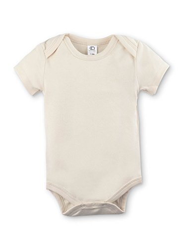 Colored Organics Unisex Organic Baby Bodysuit - Short Sleeve - Tofu - 12-18M