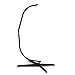 F2C 380LBS Hammock C Stand Solid Steel Construction Hammock C Solid Steel Stand New (Black,Steel)