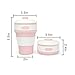 BURUIS Folding Coffee Mug,Silicone Coffee Cup,Office Coffee Partner(Pink).