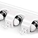 LETMY Broom Holder Wall Mounted - Mop and Broom Holder - Garage Storage Rack&Garden Tool Organizer - 5 Position 6 Hooks for Home, Kitchen, Garden, Tools, Garage Organizing