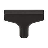 Top_Knobs Riverside T Knob Color Flat Black