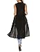 URRU Womens Casual Sleeveless Open Front Cardigan Sweater Vest with Pockets and Belt S-XXL