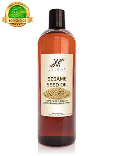 image for 100% Organic Sesame Oil | for Skin, Body & Hair Care and Cooking | Siz