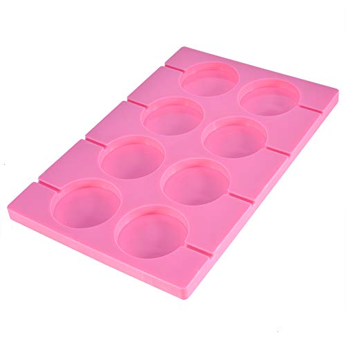 Candy Molds, 1 Pack Chocolate Molds Silicone Lollipop Mold Handmade Fondant Ice Ball Making Tools for Home Kitchen Pink - Thumbnail 3