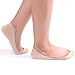 Soxbang Womens Truly No Show Socks for Flats Heels Non Slip Cotton Ultra Low Cut Liner Socks(6-Black+Nude,5-7.5)