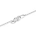 MBLife Platinum Plated 925 Sterling Silver Infinity Love Hypoallergenic Bracelet (7.5