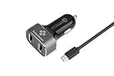 Quick Charge 3.0 car charger, ProtonPlanet Qualcomm Fast Charging USB Car Charger with Smart QC 3.0 + 5V/2.4A Micro USB Cable Technology for Samsung Galaxy S7, Galaxy S6, Note 5, iPhone compatable