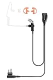 Single Wire Earpiece with Reinforced Cable for Motorola Radios BRP40 CP200 CP200D CP185 CLS1410 CLS1110 DTR650 RDU2020 RDU4100 RDU4160D RDU2080D RMU2040 RMU2080D CLS RDU RMM RMU,Acoustic Tube Headset