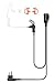 Single Wire Earpiece with Reinforced Cable for Motorola Radios BRP40 CP200 CP200D CP185 CLS1410 CLS1110 DTR650 RDU2020 RDU4100 RDU4160D RDU2080D RMU2040 RMU2080D CLS RDU RMM RMU,Acoustic Tube Headset primary