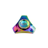 WeFidget ELECTROPLATED Mini Hand Spinner Designs, Insane Spin Times, Super Discrete, Premium Finishes, Replaceable Bearings, Trinity Design, Tin Travel Case Included