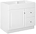 Design House 531954 Wyndham Ready-To-Assemble 1 Door/2 Drawer Vanity, White, 36