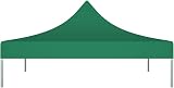 vidaXL Replacement Party Tent Roof 3x3m Green Waterproof UV-Resistant view 3