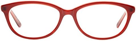 Computer Glasses by Phonetic Eyewear Abby in Burgundy/Crystal Fog with Blue Light Protection