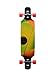 Playshion 39 Inch Drop Through Freestyle Longboard Skateboard Cruiser