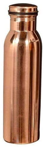 RATNA Copper Bottle Drinkig Water Bottle 100% Copper Bottle Water with Lid Ayurvedic Copper Water Bottle Copper Water Vessel Drink More Water Bottle