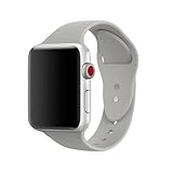 AdMaster Silicone Compatible for Apple Watch Band and Replacement Sport iwatch Accessories Bands Series 3 2 1 Pebble 38mm S/M