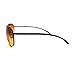 Black HD Vision Aviator Sunglasses