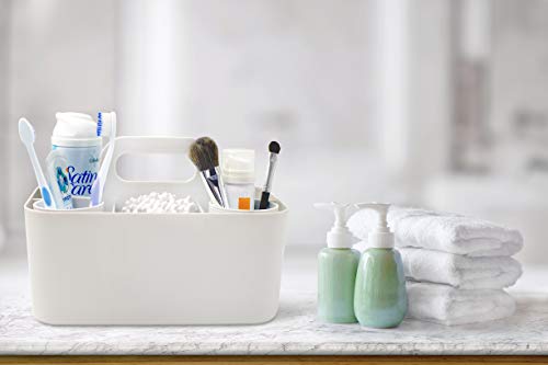 Lib Portable Plastic Organizer | Shower Caddy | Bath Organizer | Cosmetic Tote | Cleaning Supplies Bin | Bathroom, Office, Dorm, Kitchen, College, Kid's Room | Multifunctional Organizer - Thumbnail 5