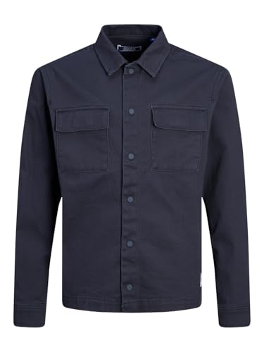 JACK & JONES Jungen Jjeon Overshirt Ls Noos Jnr Hemd, Navy Blazer, 152