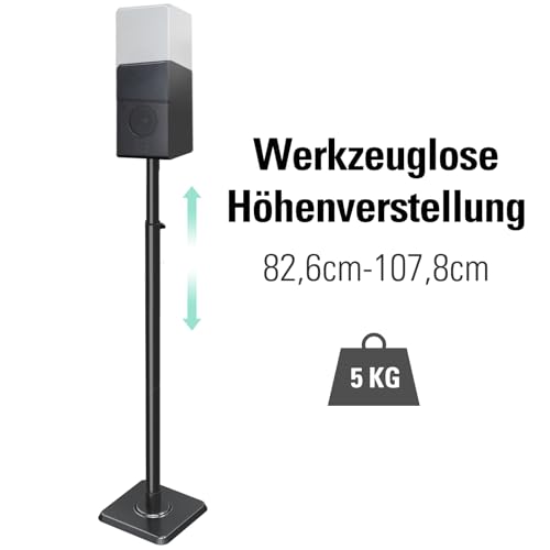 Mounting Dream Lautsprecherständer höhenverstellbar für Satelliten bis zu 5KG, 2er-Set Bodenständer thumbnail 2