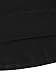 ROMWE Women's Short Sleeve Shirt Embroidered Floral Casual Swing Dress Black M