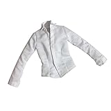 Jili Online 1/6th 12inch Female Top Clothes White Long Sleeved Shirt for HT CY CG Girl
