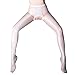 Open Crotch Sexy Silk Stocking Lace Socks Pantyhose Sexy Women Tights for Sex (WHITE)