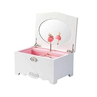 Art Lins Romantic Ballerina Jewelry Music Box (White)