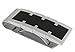 Money Clip for Men - Designer Stainless Steel Accessory, Silver, Spring Loaded