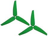 Rakon Blade 200SRX/230S Plastic Tail Blade 82mm (3-Blade)-Green - 200SRX971-G