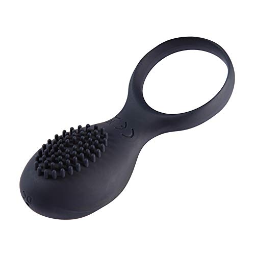 7 Frequency Brush Rooster Ring Rechargeable Shake Silicon Ring with Covertoral Stimulate Contented Happy Toys for Couples
