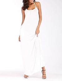 Cuihur - Vestido largo sin tirantes para mujer