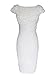 VfEmage Womens Elegant Floral Applique Cocktail Party Bridesmaid Dress 3997 WHT 14