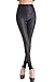 EDENKISS Women's High Waist Leather Legging Small Size Snakeskin Texture