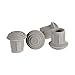 DMI Walker and Cane Replacement Tips for Stability, 1 Inch, Gray, 4 Count