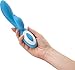 Pure Love G-Spot Silicone Rabbit Vibrator Blue, Rechargeable Clitoris Stimulator, Water-Resistant and Multi Function, Adult Sex Toy, Dual Stimulation