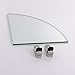 KES BGS3102-2 Lavatory Bathroom Corner Tempered Glass Shelf 8MM-Thick Wall Mount Triangular, Brushed Nickel