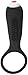 Straight Edge Innovations Vibrating Cock Ring with Mini Vibrator, Black, 3.2 Ounce