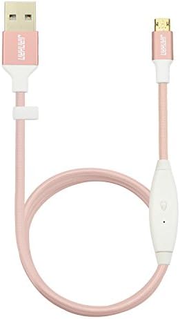 Reversible Micro USB Cable, JianHan 1M Reversible Micro USB Charging Cable Braided with Smart Switch Quick Charging High Speed Data Sync Charger for Android,Samsung,HTC,Motorola,Nokia –Rose gold
