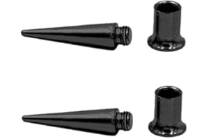 Minimalist Spike Ear 2pcs Stretching Tapers Plugs 316 Surgical Stainless Steel Ear Tunnels Plugs Expander Gauges Stretcher Sc
