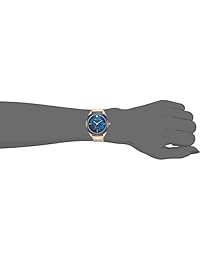 anne klein reloj de cuarzo para mujer Metal y acero inoxidable reloj de vestir, color: rosa tono dorado (modelo: AK   3258nvrg)