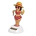 KODORIA Solar Powered Dancing Toy Bobbling Dancing Toy Car Desk Decorative Ornament Kids Children Birthday - Beach Girl