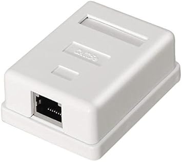 Caja de Superficie de 1 RJ45 Cat 6 FTP Blanco, Cablepelado®: Amazon.es: Electrónica