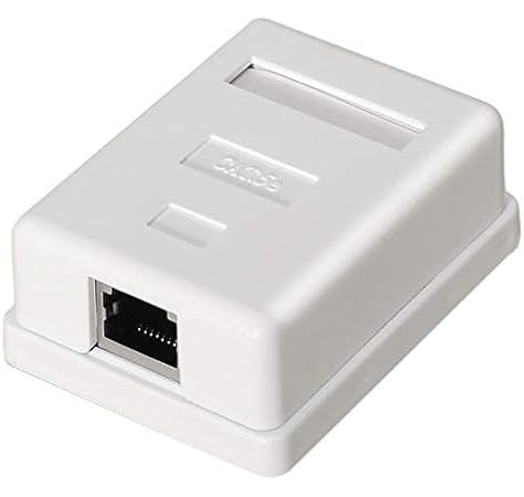 Caja de Superficie de 1 RJ45 Cat 6 FTP Blanco, Cablepelado®: Amazon.es: Electrónica