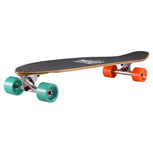 Playshion-38-Inch-Kicktail-Bamboo-Longboard-Skateboard-Cruiser-Complete