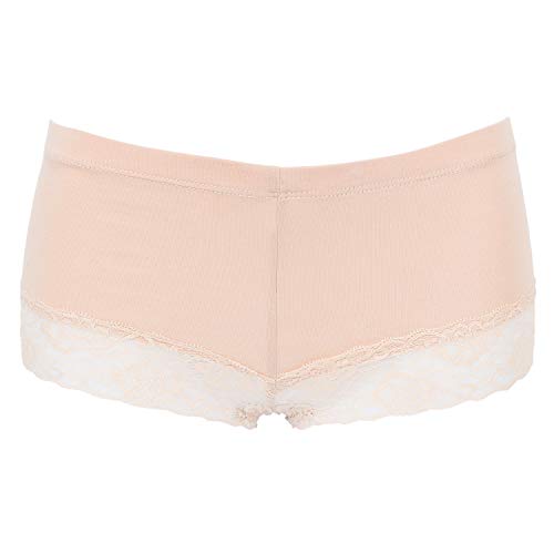 Women Cotton Underwear 6 Lace Boy Shorts Panties Slip Shorts for Womens