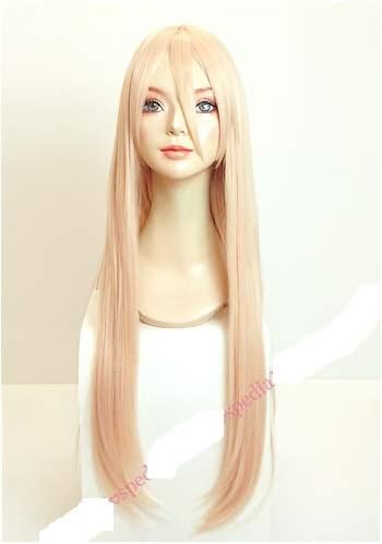 Amazon コスプレウィッグ ロングストレート 80cm ピンクゴールド コスプレ ウィッグ 耐熱 ネット付き パーティー 仮装 コスプレ 仮装 通販