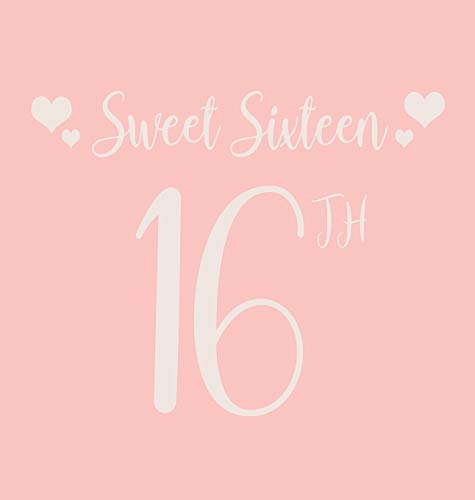 Happy 16th Birthday Guest Book (Hardcover): Sweet Sixteen Guest book, party and birthday celebrations decor, memory book, scrapbook, 16th birthday, ... guestbook, celebration parties, messag by Lulu and Bell