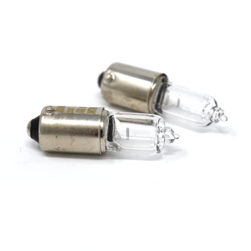 MSA 2x Parking Side Light Bulbs 'E' Approved E4 434 (H6W) 12v BAX9s Clear Bulbs