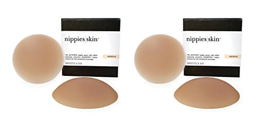 Nippies Skin ORIGINAL Hypoallergenic Nipple Covers Pasties with ADHESIVE CARAMEL COLOR - Thumbnail 4